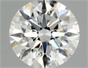 Natural Diamond 0.76 Carats, Round with Excellent Cut, F Color, VVS2 Clarity and Certified by GIA