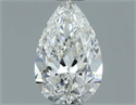 Diamante Natural 0.50 quilates, De pera , Color G, claridad IF y certificado GIA