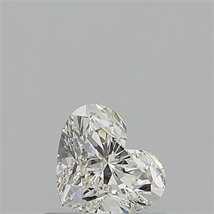 Picture of Natural Diamond 0.53 Carats, Heart with  Cut, I Color, SI1 Clarity and Certified by GIA
