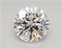 Lab Grown Diamond 3.30 Carats, Round with Ideal Cut, E Color, VVS2 Clarity and Certified by IGI