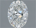 Natural Diamond 0.50 Carats, Oval with  Cut, F Color, VS2 Clarity and Certified by GIA