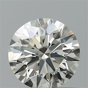 Picture of Natural Diamond 0.56 Carats, Round with Excellent Cut, J Color, IF Clarity and Certified by GIA