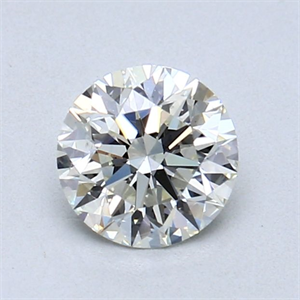Picture of Natural Diamond 0.78 Carats, Round with Excellent Cut, J Color, VS2 Clarity and Certified by GIA