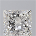 Natural Diamond 2.01 Carats, Princess with  Cut, G Color, SI1 Clarity and Certified by GIA