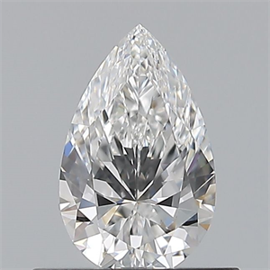 Picture of Natural Diamond 0.50 Carats, Pear with  Cut, E Color, VVS2 Clarity and Certified by GIA