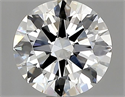 Natural Diamond 0.91 Carats, Round with Excellent Cut, H Color, VS2 Clarity and Certified by GIA