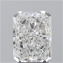Natural Diamond 3.02 Carats, Radiant with  Cut, H Color, SI2 Clarity and Certified by GIA