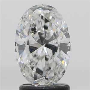 Picture of Natural Diamond 1.56 Carats, Oval with  Cut, F Color, I1 Clarity and Certified by GIA