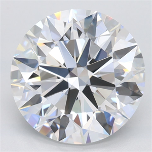 Picture of Lab Grown Diamond 4.03 Carats, Round with Ideal Cut, D Color, IF Clarity and Certified by IGI