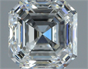 Natural Diamond 1.01 Carats, Asscher with  Cut, F Color, IF Clarity and Certified by GIA