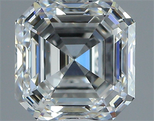 Picture of Natural Diamond 1.01 Carats, Asscher with  Cut, F Color, IF Clarity and Certified by GIA
