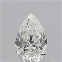 Natural Diamond 0.58 Carats, Pear with  Cut, G Color, IF Clarity and Certified by GIA