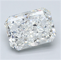 Diamante Natural 4.02 quilates, Radiante , Color H, claridad SI1 y certificado GIA