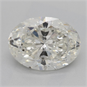 Natural Diamond 1.79 Carats, Oval with  Cut, I Color, SI2 Clarity and Certified by GIA