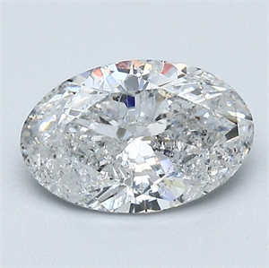 Picture of Natural Diamond 1.04 Carats, Oval with  Cut, F Color, I1 Clarity and Certified by GIA