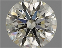 Natural Diamond 0.73 Carats, Round with Excellent Cut, K Color, VS1 Clarity and Certified by IGI