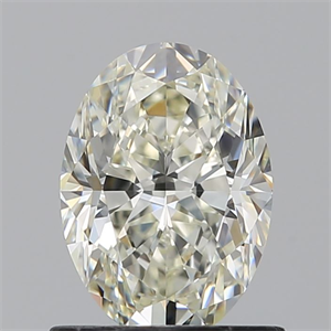 Picture of Natural Diamond 0.91 Carats, Oval with  Cut, K Color, VS2 Clarity and Certified by GIA