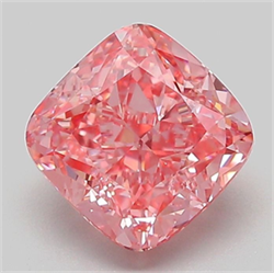 Picture of Lab Grown Diamond 2.11 Carats, CUSHION MODIFIED with  Cut, Fancy Vivid Pink Color, VVS2 Clarity and Certified by IGI