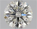 Natural Diamond 0.75 Carats, Round with Excellent Cut, K Color, VVS2 Clarity and Certified by GIA