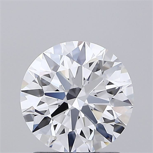 Picture of Lab Grown Diamond 1.55 Carats, Round with Ideal Cut, E Color, VVS2 Clarity and Certified by IGI
