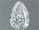 Diamante Natural 0.80 quilates, De pera , Color D, claridad VS2 y certificado GIA