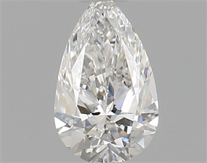 Picture of Natural Diamond 0.40 Carats, Pear with  Cut, G Color, VVS2 Clarity and Certified by GIA