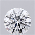 Lab Grown Diamond 2.01 Carats, Round with Ideal Cut, D Color, IF Clarity and Certified by IGI