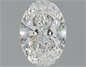 Natural Diamond 1.30 Carats, Oval with  Cut, H Color, VVS2 Clarity and Certified by GIA