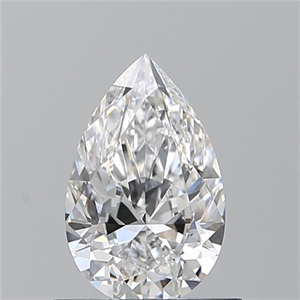 Picture of Natural Diamond 0.71 Carats, Pear with  Cut, D Color, VVS1 Clarity and Certified by GIA