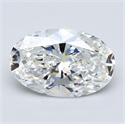 Natural Diamond 3.01 Carats, Oval with  Cut, F Color, VS1 Clarity and Certified by GIA