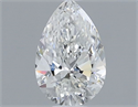 Natural Diamond 0.60 Carats, Pear with  Cut, H Color, VS2 Clarity and Certified by GIA