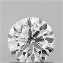 Natural Diamond 0.70 Carats, Round with Excellent Cut, F Color, SI2 Clarity and Certified by IGI