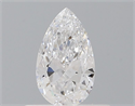 Natural Diamond 0.40 Carats, Pear with  Cut, D Color, IF Clarity and Certified by GIA