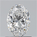 Natural Diamond 0.72 Carats, Oval with  Cut, D Color, VS1 Clarity and Certified by GIA