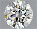 Natural Diamond 2.70 Carats, Round with Excellent Cut, I Color, VVS1 Clarity and Certified by HRD