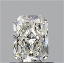 Natural Diamond 0.71 Carats, Radiant with  Cut, I Color, VVS1 Clarity and Certified by GIA