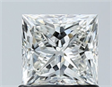 Natural Diamond 1.03 Carats, Princess with  Cut, H Color, VS2 Clarity and Certified by GIA