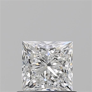 Picture of Natural Diamond 0.72 Carats, Princess with  Cut, F Color, VVS1 Clarity and Certified by GIA