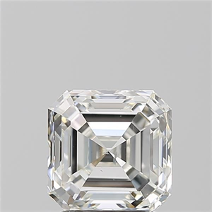 Picture of Natural Diamond 2.01 Carats, Asscher with  Cut, H Color, SI1 Clarity and Certified by GIA