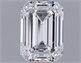 Picture of Lab Grown Diamond 1.28 Carats, Emerald with  Cut, E Color, VS1 Clarity and Certified by IGI