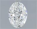 Natural Diamond 0.80 Carats, Oval with  Cut, F Color, VVS1 Clarity and Certified by GIA