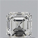 Natural Diamond 0.50 Carats, Asscher with  Cut, G Color, VVS1 Clarity and Certified by GIA