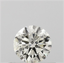 Natural Diamond 0.40 Carats, Round with Excellent Cut, I Color, I1 Clarity and Certified by IGI