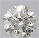 Natural Diamond 0.72 Carats, Round with Excellent Cut, H Color, VS1 Clarity and Certified by IGI