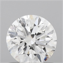 Lab Grown Diamond 0.72 Carats, Round with Ideal Cut, D Color, VS1 Clarity and Certified by IGI