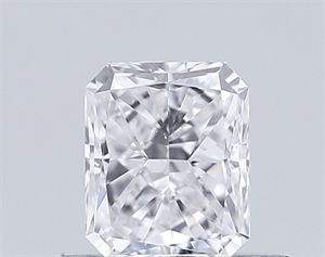 Picture of Natural Diamond 0.50 Carats, Radiant with  Cut, D Color, VS2 Clarity and Certified by GIA