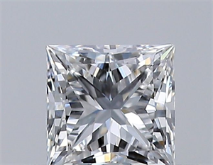 Picture of Natural Diamond 0.30 Carats, Princess with  Cut, F Color, VS1 Clarity and Certified by GIA
