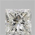 Natural Diamond 0.91 Carats, Princess with  Cut, J Color, VS2 Clarity and Certified by GIA