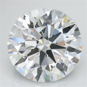Picture of Lab Grown Diamond 4.10 Carats, Round with Excellent Cut, D Color, VVS1 Clarity and Certified by GIA