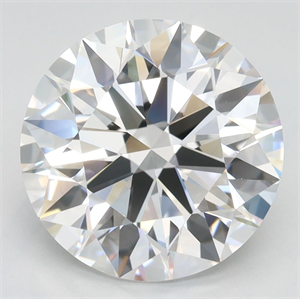 Picture of Lab Grown Diamond 3.67 Carats, Round with Ideal Cut, D Color, IF Clarity and Certified by IGI